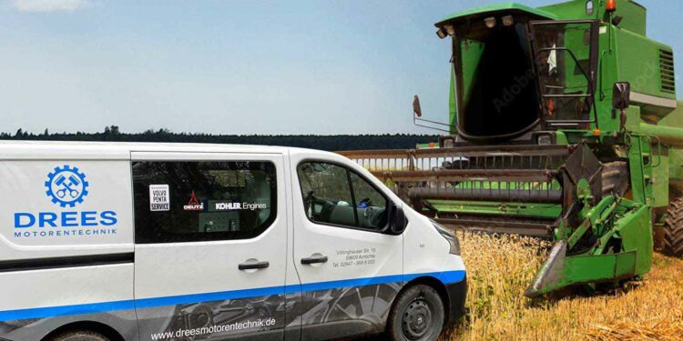 Drees Motorentechnik auf dem Feld