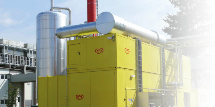 mtu-Blockheizkraftwerk bei Langnese