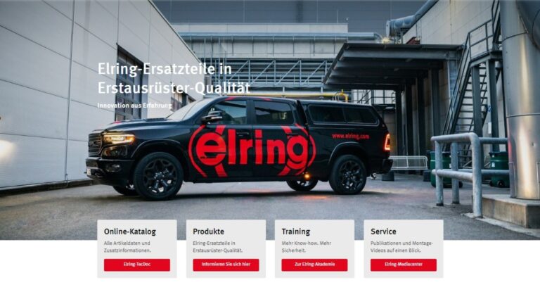Elring Webseite