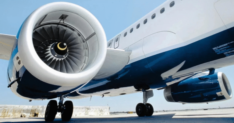V2500 Triebwerk am Flugzeug