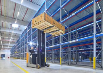 Gabelstapler im MAN Logistik Zentrum