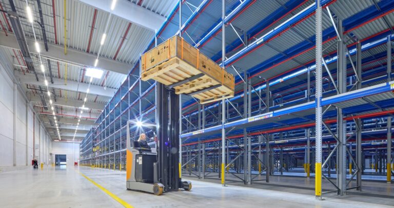 Gabelstapler im MAN Logistik Zentrum