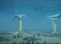 Unterwasserwindräder im Meer