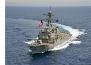 Einsatzschiff auf dem offenen Meer