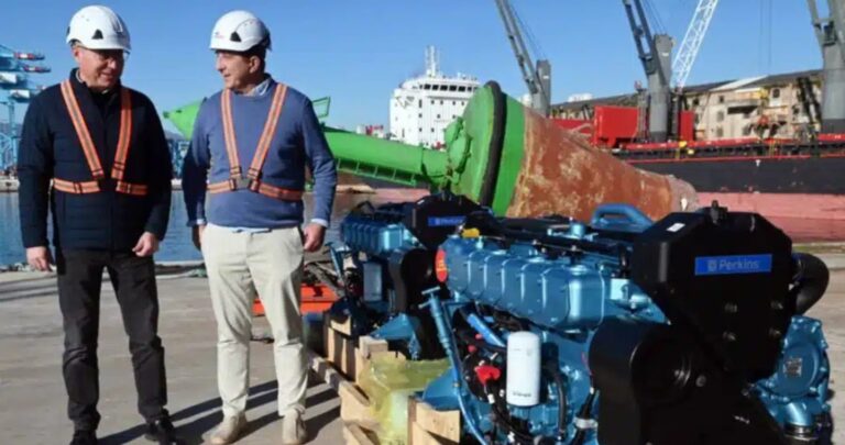 Start Testbetrieb Perkins Marinemotoren