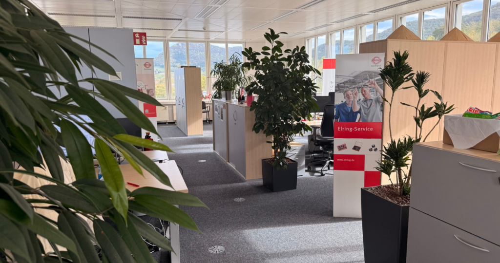 Aufnahme im Büro von Elring. 
